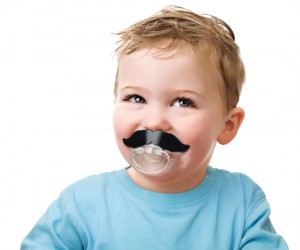 mustache binky