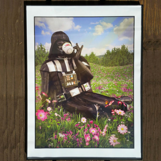 Darth Vader Sipping Tea Poster