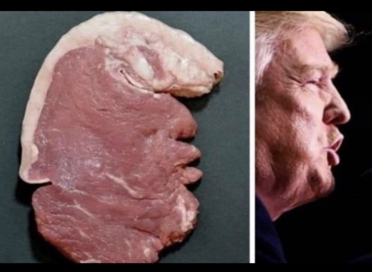 This Steak Looks Just Like Donald Trump - Meme - Shut Up And Take My Money