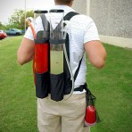 small backpack with drink holder