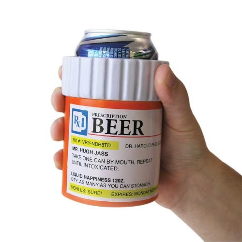 prescription beer koozie