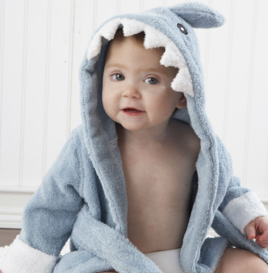 baby shark robe