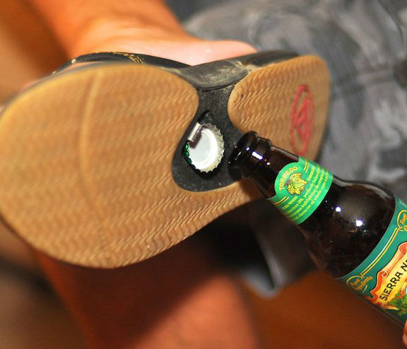 bottle opener sandals
