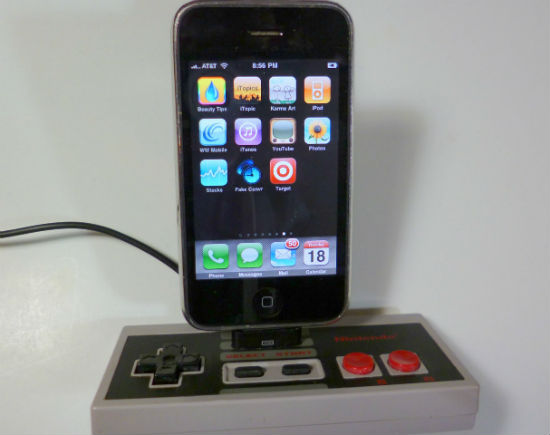 nintendo controller iphone charging dock