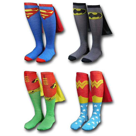 superhero cape socks