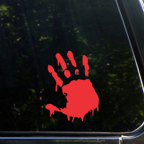 zombie hand decal