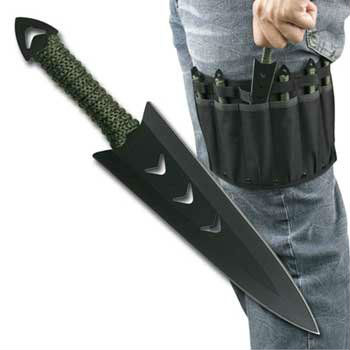 throwing knife with leg holster
