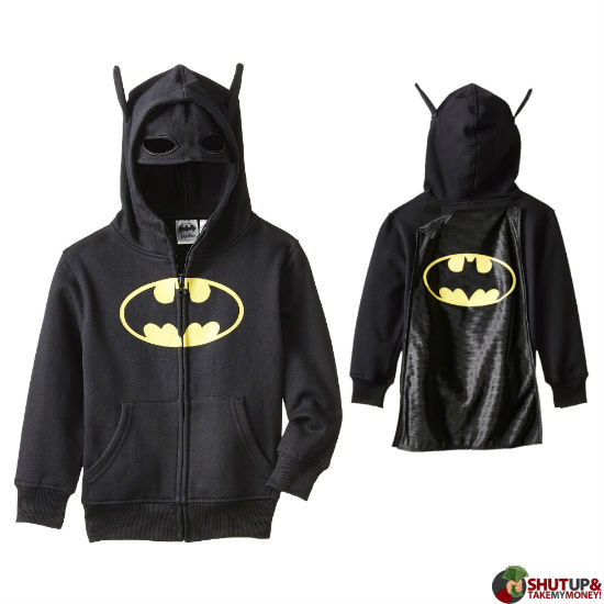 batman kids costume hoodie