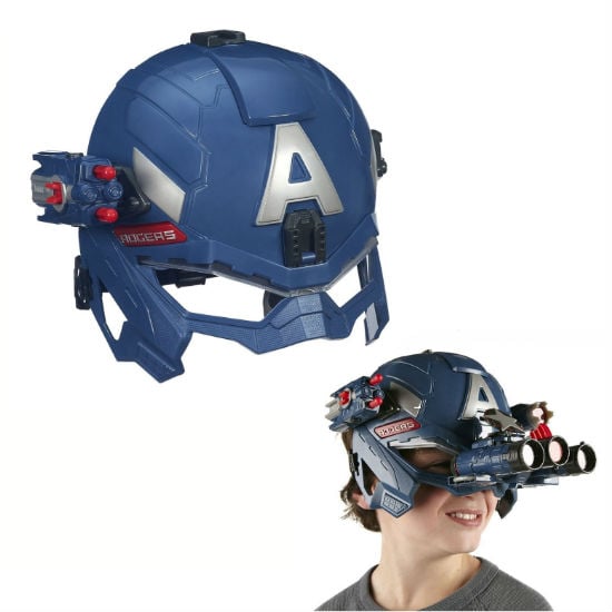captain america battle helmet