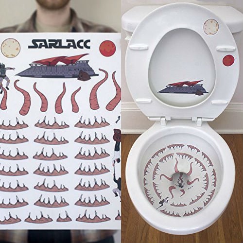 toilet sarlacc sticker set