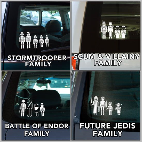 star wars family stickers