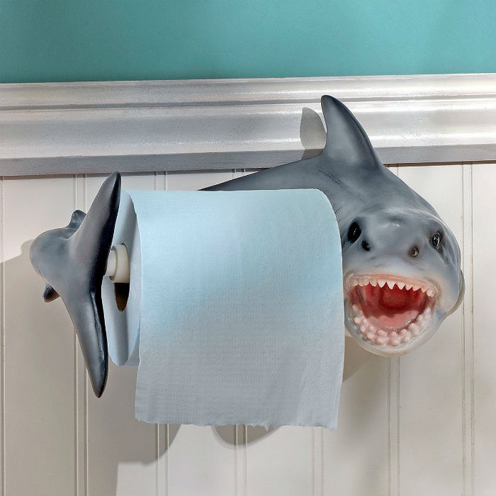 shark toilet paper roller