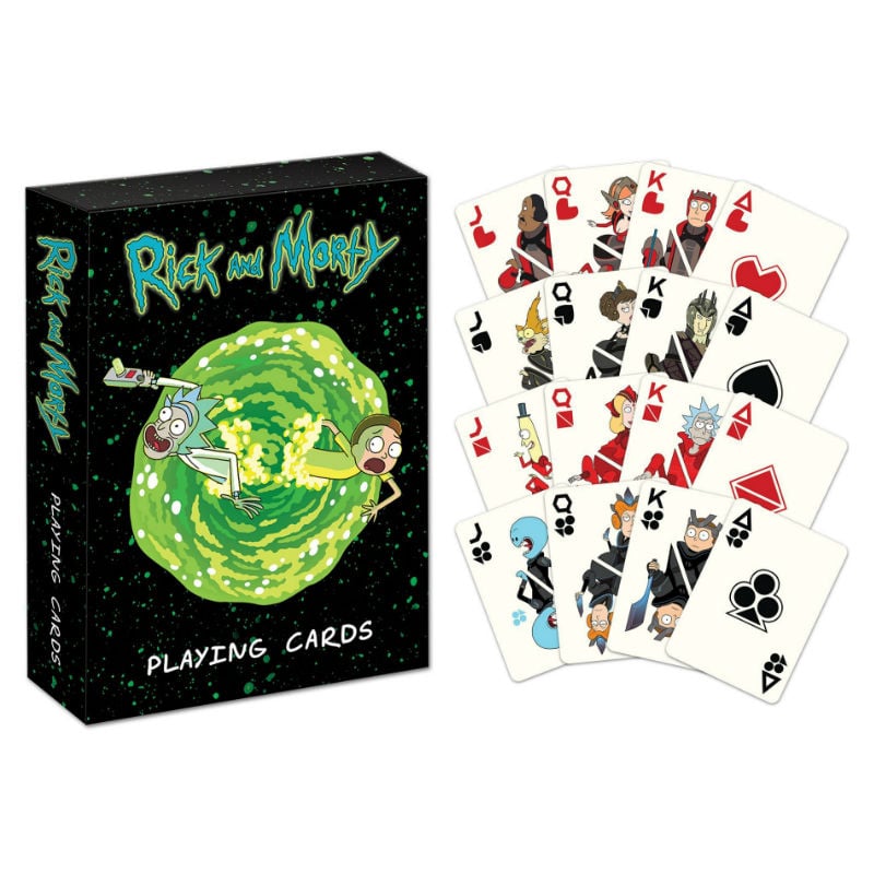 rick and morty playing cards