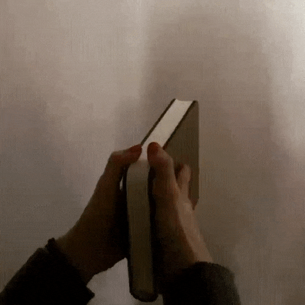 folding wooden book lamp