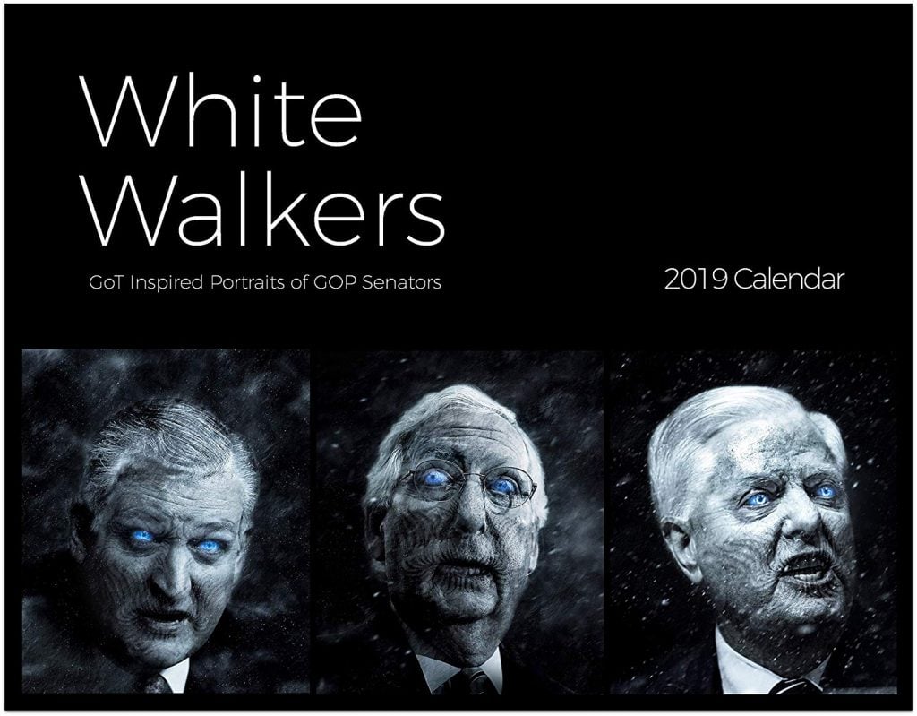 White Walkers Senators 2019 Calendar Shut Up And Take My Money