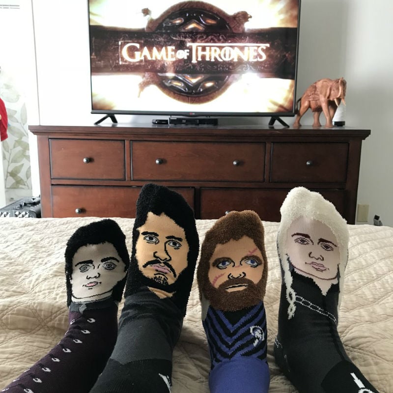 game of thrones face socks