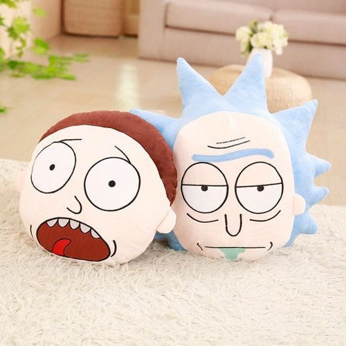 18x18 Multicolor Rick and Morty Love Myself Throw Pillow