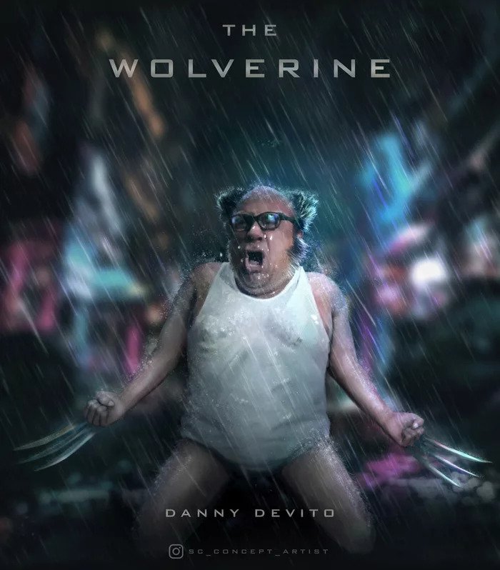 danny devito wolverine movie poster