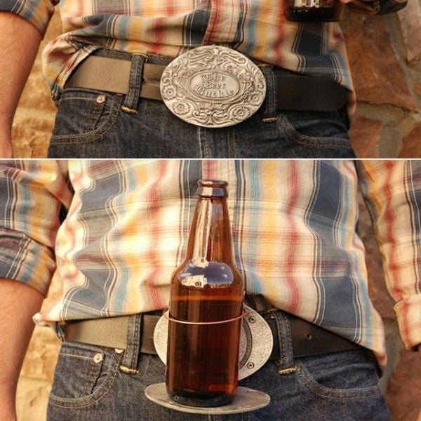 bev buckle belt drink holder