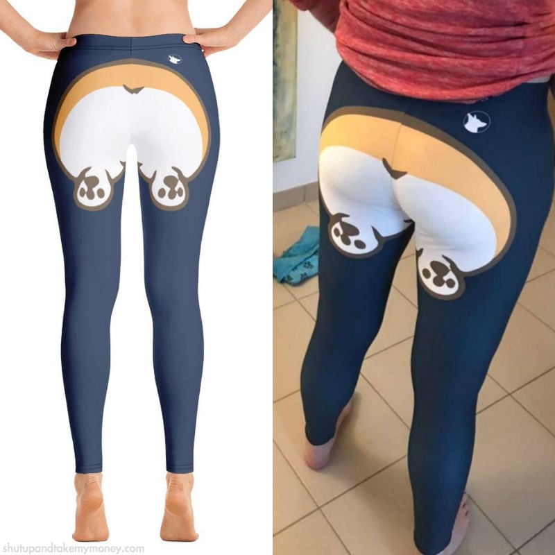corgi butt leggings