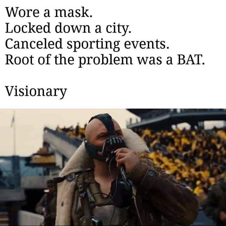 bane batman visionary corona virus meme