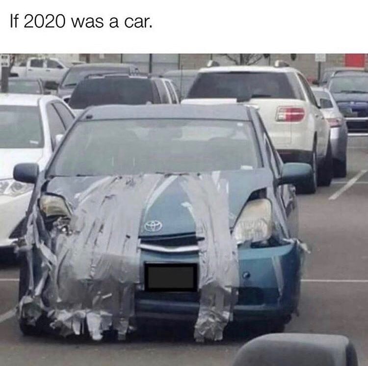 if 2020 was a car meme