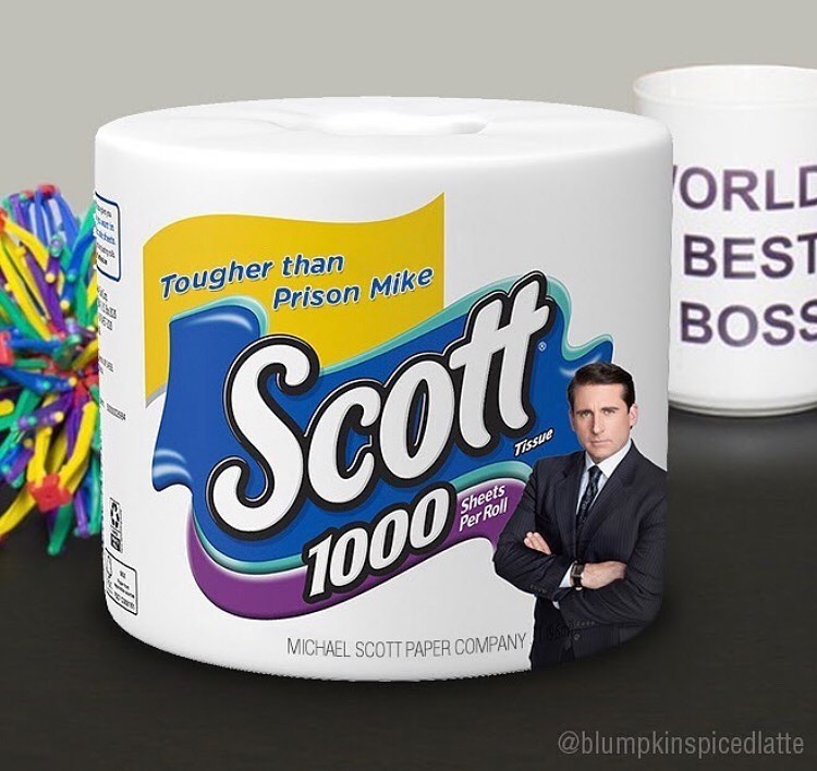 michael scott toilet paper meme