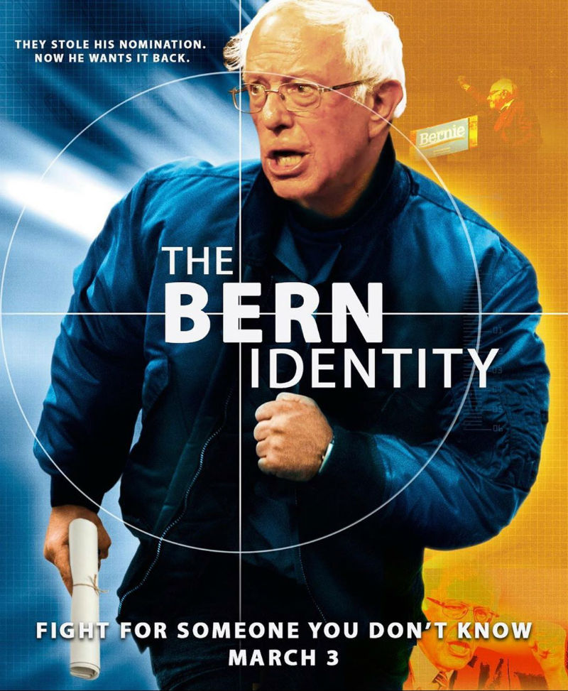 the bern identity movie poster meme