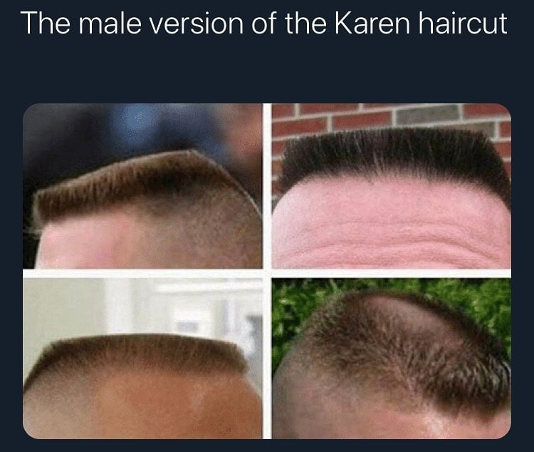 the male version of the karen haircut