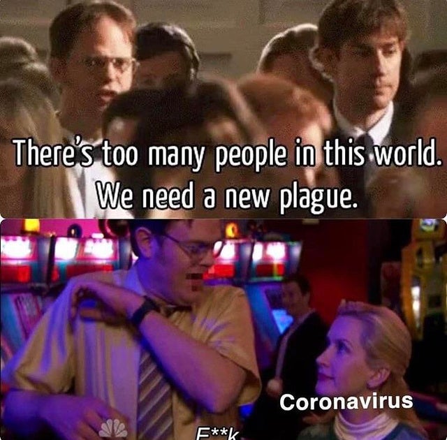 the office corona virus meme