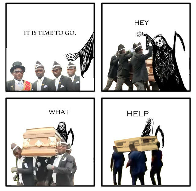 coffin guys grim reaper meme