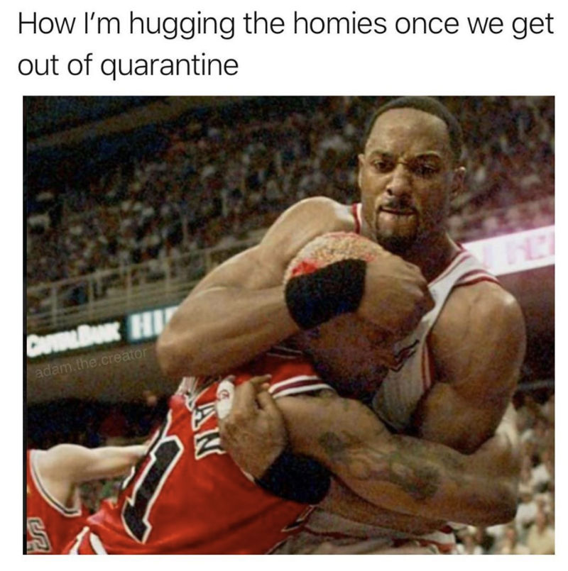 how im hugging the homie
