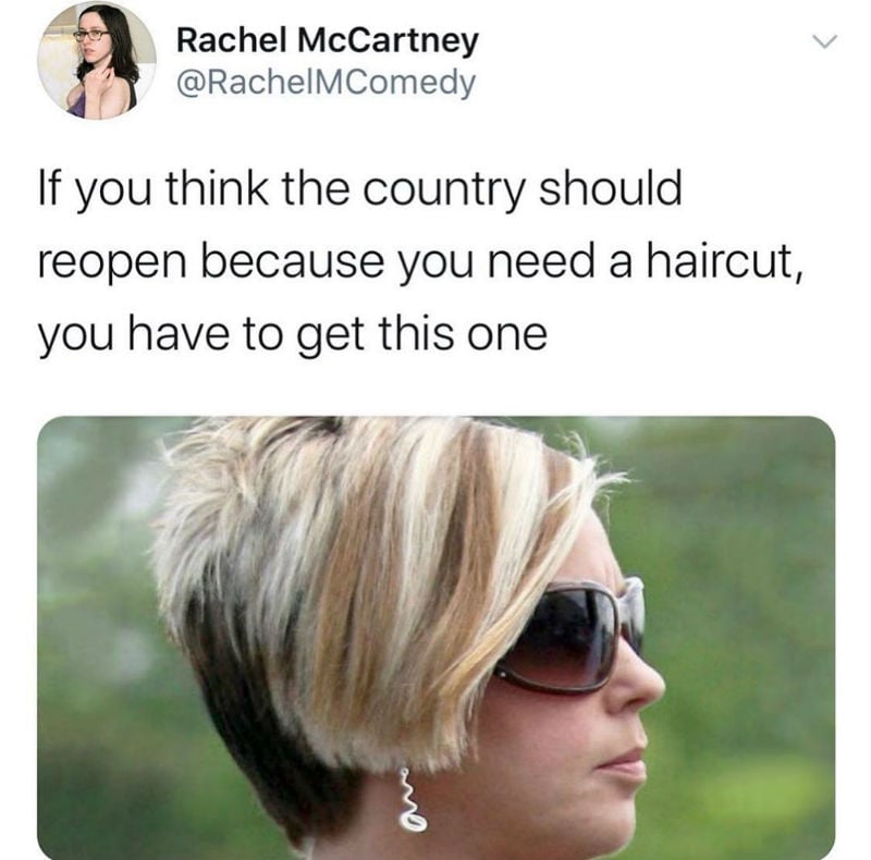 If You Think The Country Should Reopen Karen Haircut Meme - Shut Up And