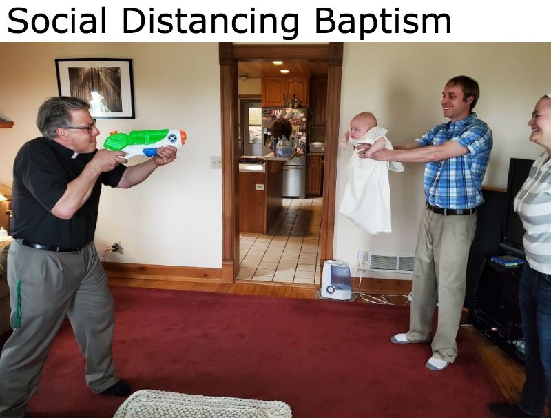 social distancing baptism
