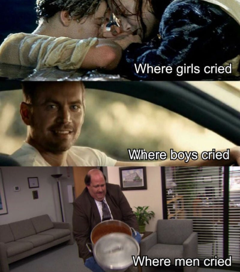 where girls cried where boys cried where men cried