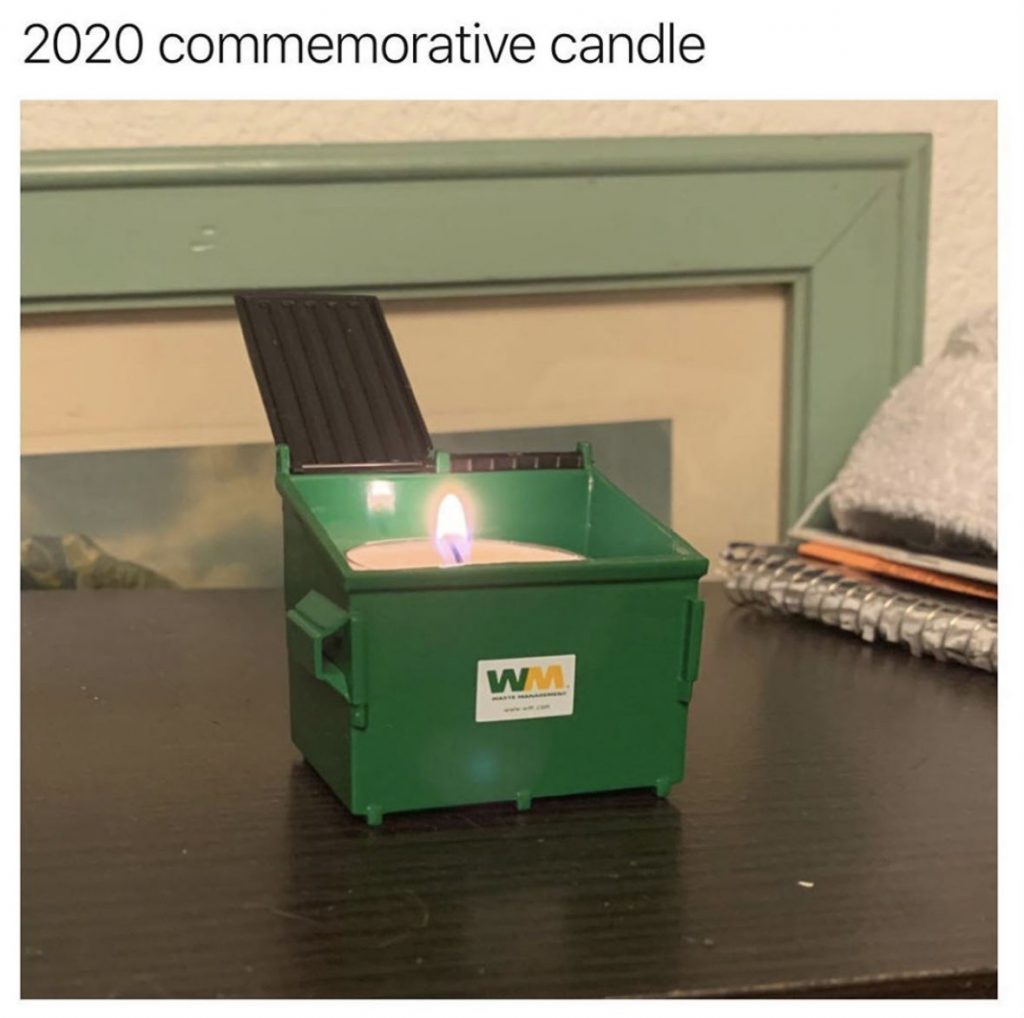 2020 commermorative candle