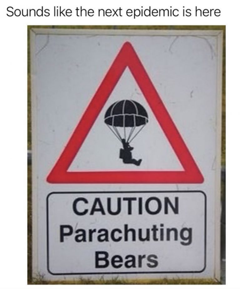 Caution Parachuting Bears - Meme - Shut Up And Take My Money