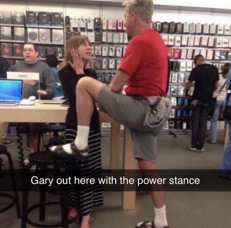 gary out here with the power stance meme