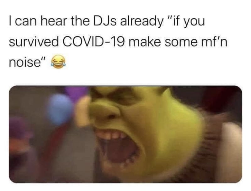 I Can Hear DJs Already If You Survived COVID 19 Make Some Noise - Meme