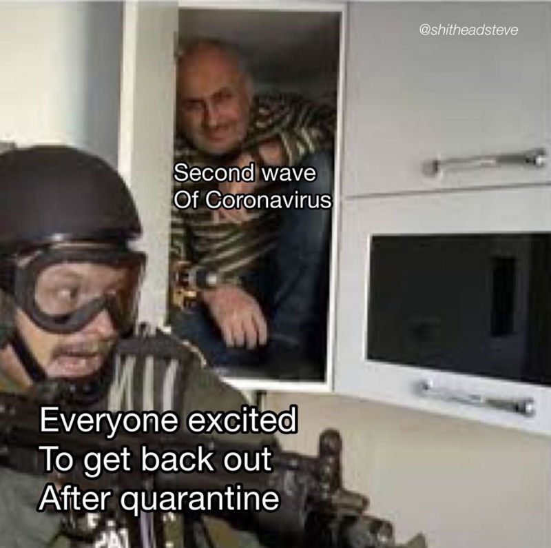 second wave of coronavirus meme