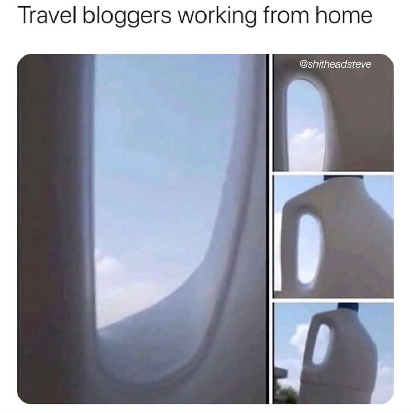 travel bloggers meme