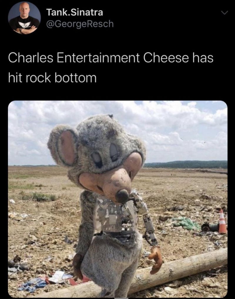 charles entertainment cheese has hit rock bottom meme