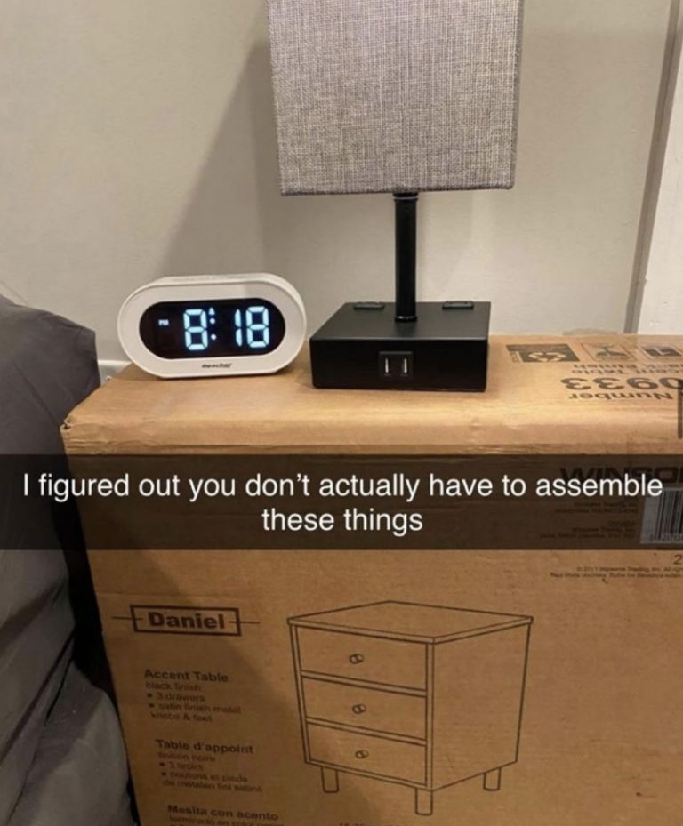 I Figured Out You Don't Actually Have To Assemble These Things Ikea