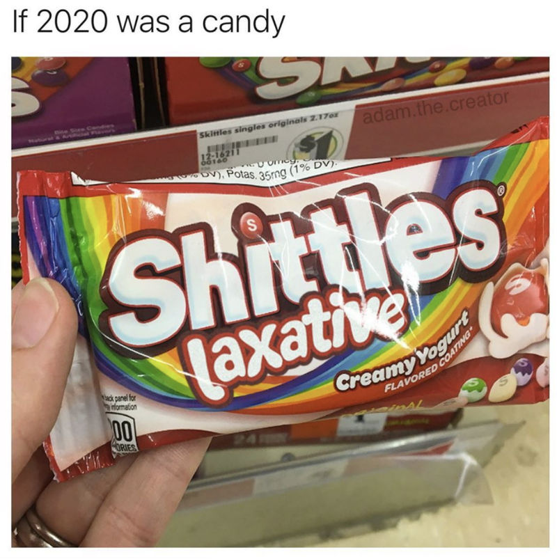 if 2020 was a candy meme