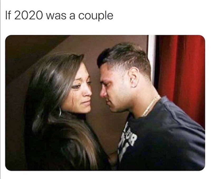 if 2020 was a couple meme