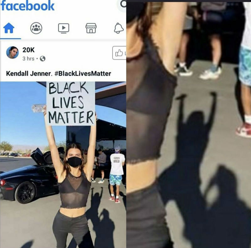 Kendall Jenner Black Lives Matter Sign - Meme - Shut Up And Take My Money