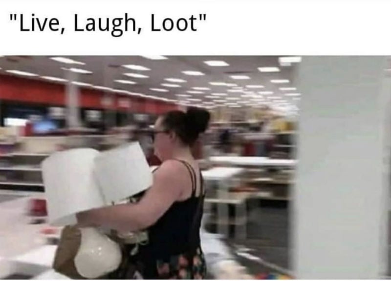 live laugh loot meme