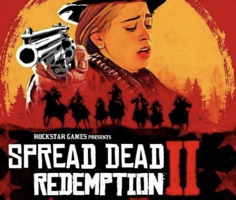 spread dead redemption meme