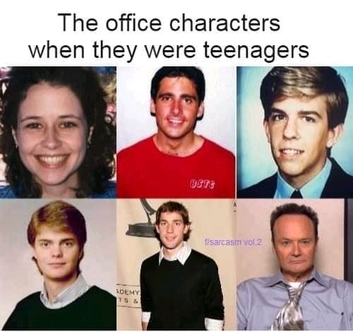 the office characters when they were teenagers