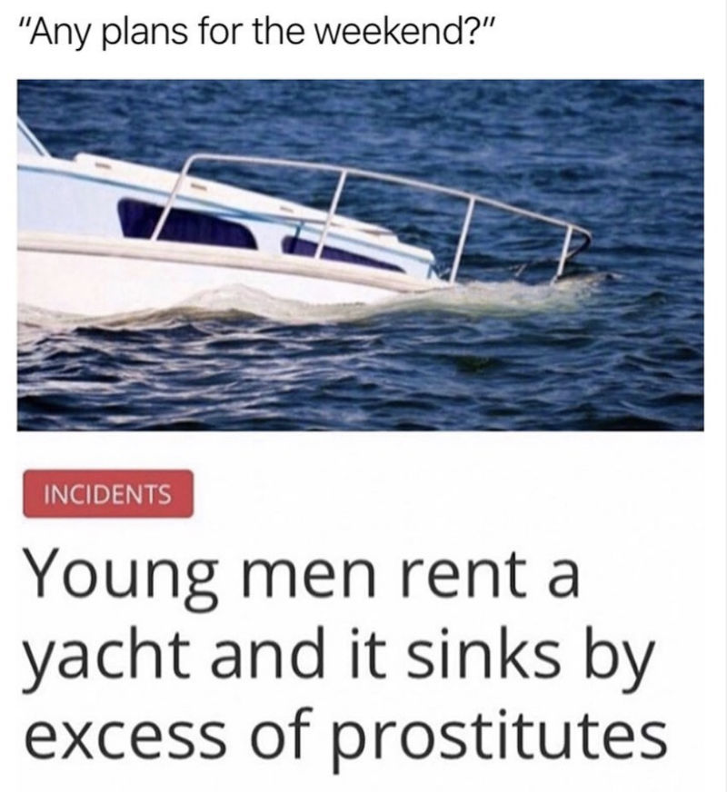young men rent a yacht